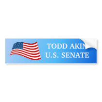 Todd Akin for Senate Bumper Sticker