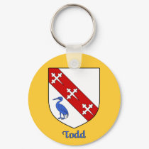 Todd Family Shield Keychain