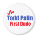 Todd Palin First Dude Magnet