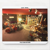 Todd Sucherman "Work Area" Drum Room Mouse Pad mousepads