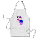 Toddler Birthday "I'm 3"---Adorable Cupcake Design Apron
