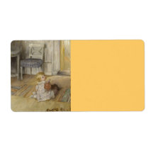 Toddler in a Pinafore Shipping Labels