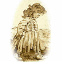Toddler In Sepia photo sculptures