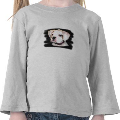 Toddler long sleeve boxer pup shirt