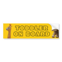 Toddler On Board bumper stickers