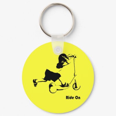 Toddler riding scooter keychains by hmaprk