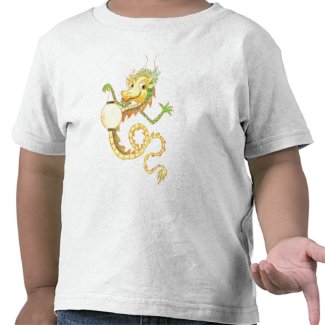 Toddler T-shirt with Chinese Dragon and Lantern shirt