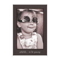 Toddler with Upside Down Sunglasses Print Canvas Stretched Canvas Prints