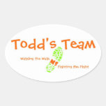 Todd's Team Oval Sticker