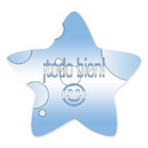 ¡Todo Bien! Argentina Flag Colors Pop Art Star Sticker