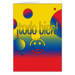 ¡Todo Bien! Ecuador Flag Colors Pop Art Greeting Card