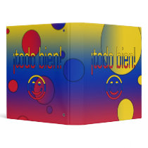 ¡Todo Bien! Venezuela Flag Colors Pop Art 3 Ring Binder