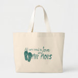 Todos lo que necesitamos son amor y flips-flopes bolsa de mano