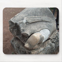 Toe of Statue in Roman Ruins mousepads