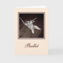 'Toe Shoes' Blank Greeting Card cards