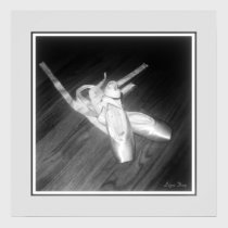 'Toe Shoes' Panel Print (B&W) posters