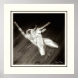 'Toe Shoes' Panel Print (Sepia)