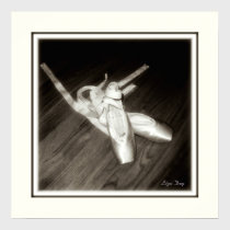 'Toe Shoes' Panel Print (Sepia) posters