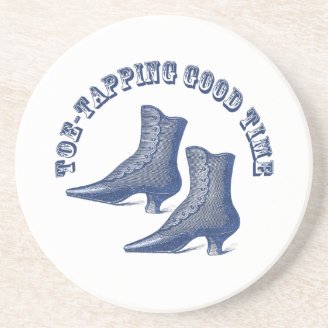 Toe-Tapping Good Time Victorian Dance Party Beverage Coasters