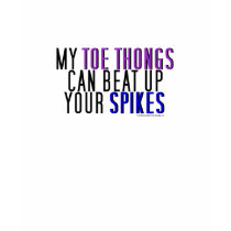 Toe Thongs Beat Spikes Dance Shirt by BartzPeterson Toe Thongs Beat Spikes Dance Shirt