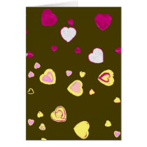Toffee Hearts blank card