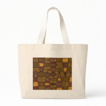 Toffee Swirl Abstract Canvas Bags