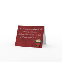 Tofu Grill for Christmas Greeting Card