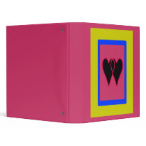 Together Black Hearts The MUSEUM Zazzle Gifts Binder