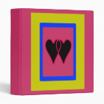 Together Black Hearts The MUSEUM Zazzle Gifts Binder