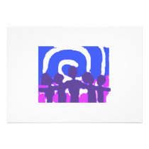 Together - Blue invitations