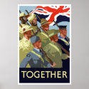 Together -- British Empire WW2 Poster