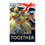 Together -- British Empire WW2 Poster