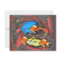 Together fish2 invitations by thelovetouch Together fish2 invitations