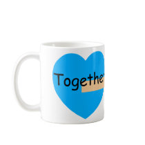 Together Forever Bandaide Hearts mugs by ValentinesDayHearts Together Forever Bandaide Hearts mugs