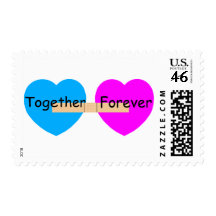 Together Forever Bandaide Hearts Stamps