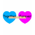 Together Forever Bandaide Hearts t-shirts