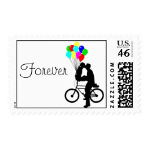 Together Forever Bicycle Postage Stamp