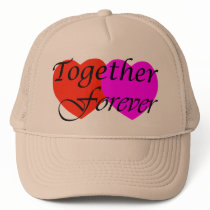 Together Forever Hearts hats by ValentinesDayHearts Together Forever Hearts hats