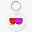 Together Forever Hearts keychains