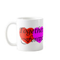 Together Forever Hearts mugs