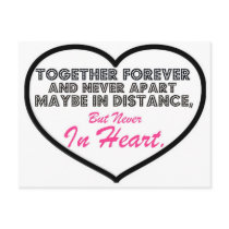 Together Forever & Never apart....... Postcard