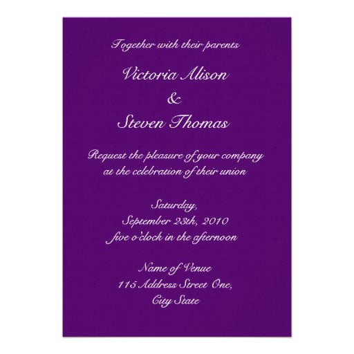 Together Forever Wedding Invitation