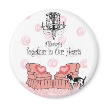 Together In Our Hearts magnets by Suzettas Together In Our Hearts magnets