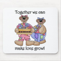 Together Love Grows mousepads by gardening Together Love Grows mousepads