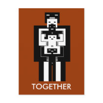 Together love will get us through postcards by Annaart Together love will get us through postcards