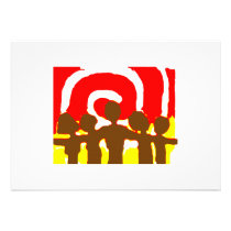 Together Red Invitation invitations