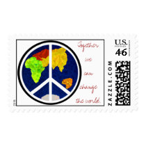 Together we can change the world US Postage Stamp