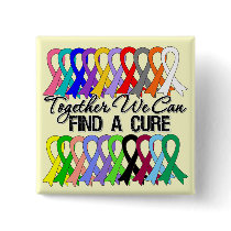 Together We Can Find a Cure Cancer Ribbons Pin