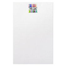 Together We Can Find A Cure CANCER RIBBONS Stationery