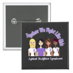 Together We Fight Like Girls Hodgkin's Lymphoma buttons